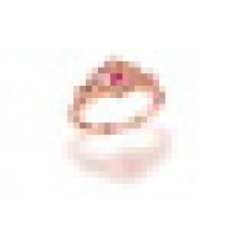 0.40CT Natural Turmalina Rosa Julius Caesar Oco Coroa Anéis de Prata Esterlina 925 para As Mulheres Engagement Jóias Finas